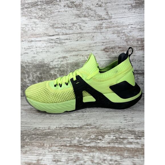 Men\'s Under Armour Project Rock 4 Quirky Lime Green Sneakers Sz 11 Athletic EUC! main image 8